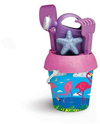 URBN-TOYS 18cm 5 Piece Beach Designed Watering Can Set Flamingos