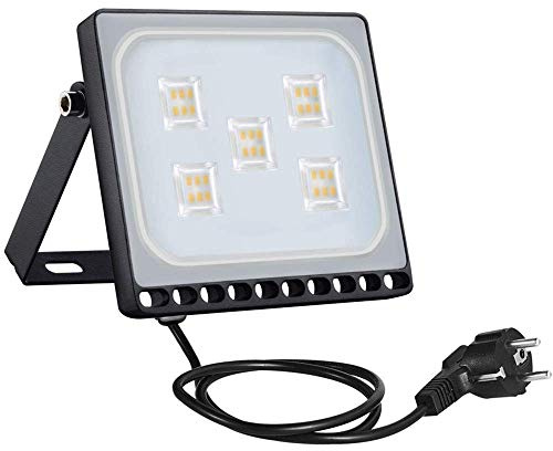 Sararoom LED Strahler Außen 30W LED Fluter 3000K Warmweiß LED Strahler - 1600LM IP65 Wasserdicht LED Flutlicht Scheinwerfer Außenstrahler Wandleuchte Lampe für Garten Hof Garage Sportplatz