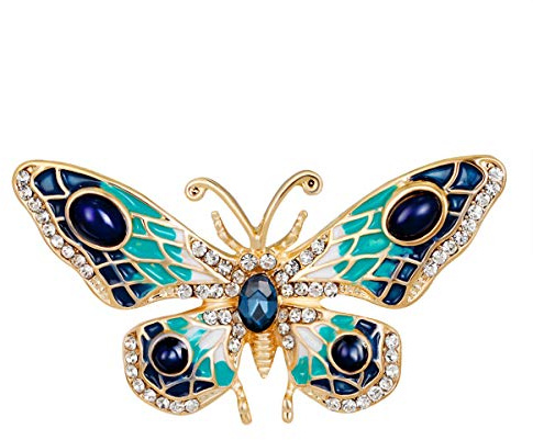 Mecool Schmetterling Brosche Palace Retro Pin Corsage Schmetterling Brosche Pin Badge Pin für Frauen und Mädchen