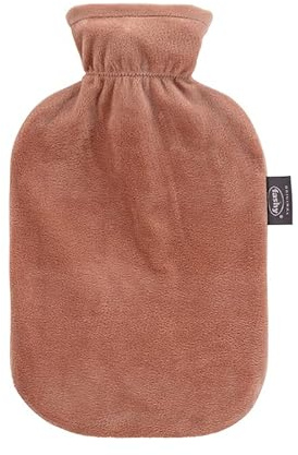 Fashy Wärmflasche mit Fleecebezug braun 2,0 L