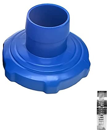 Lergas Poolschlauchadapter Aufstellpool Skimmeradapter mit Edelstahl Schlauchschelle – Poolersatzteile für oberirdische und aufblasbare Pools (Intex, Bestway) – 1 Stück