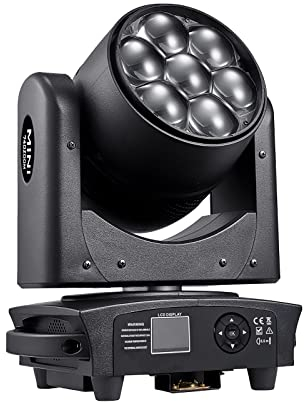 Moving Head Licht LED Mini 7 * 40W DJ Lichter CTO Wash Beam Zoom Bühnenlichter DMX512 Sound Control RGBW Moving Head Lichter für Bühne Dj Disco Nachtclub und Party