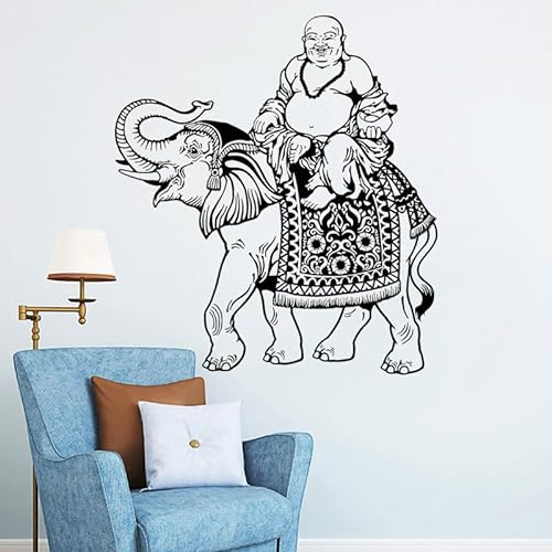 Elefant Vinyl Aufkleber Applikation Wohnkultur Kinderzimmer Wandbild Beweglich 42X46Cm
