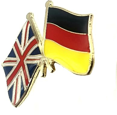 SNS Components Anstecknadel mit Nationalflaggen aus Metall, Mehrfarbig, Pin