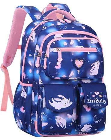 IvyH Kinderrucksack Mädchen und Jungen– Schulranzen Mädchen 1-3. Klasse - Rucksack für Kinder 6-10 Jahren Schultasche Wasserdicht Groß für Schule und Reisen, Saphirblau