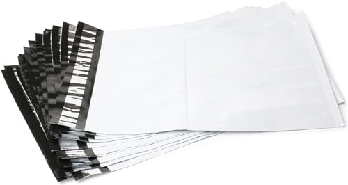 pajoma® Versandtaschen 50 Stück, 450 x 350 mm Premium Textil-Versandbeutel mit Selbstklebestreifen | blickdicht & reißfest - ideal für Kleidung, Dokumente, Intimprodukte