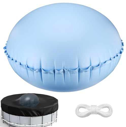 LangRay Cuscino Invernale per Piscina Rotondo, 120 x 120 cm, Cuscino d'Aria per Piscina Invernale, Accessorio per la Copertura della Piscina, Cuscino Gonfiabile Portatile per Piscina (1pc)