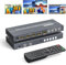 4 porte HDMI KVM Multiviewer, Yinker 4x1 Quad Multiviewer Seamless Switcher supporta 4K@30Hz, PIP e POP Tastiera Hotkey Switch 3.5mm Uscita audio