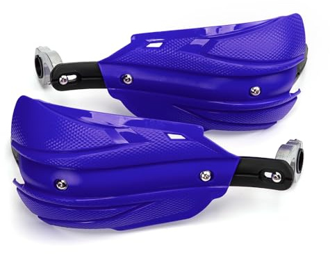 Protector de Manos de Moto 22 mm 25 mm 28 mm Protector de Manos Motocicleta Motocross Equipo de protección de Manos a Prueba de Viento de Motocicleta Todoterreno (Azul)