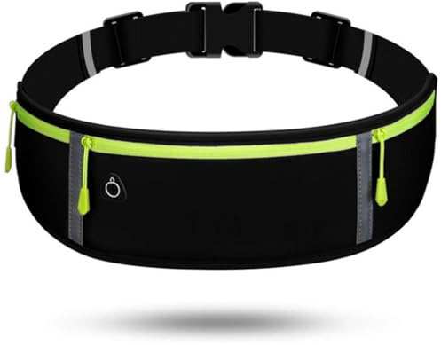 Laufgürtel, wasserdichte Sport Bauchtasche, verstellbare Lauftasche für Männer und Frauen, Hüfttasche mit Reflektierende für Laufen, Joggen, Fitness, Radfahren, Reisen, Outdoor-Aktivitäten