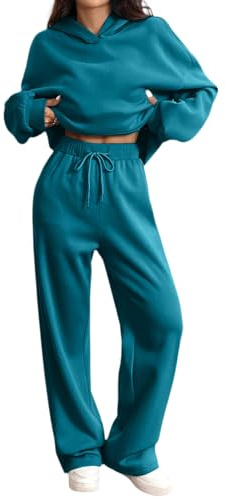 Yunshenla Jogginganzug Damen Hoodie Jogginghose Set Trainingsanzug Damen Freizeitanzug Hausanzug Damen Kuschelig Sport Set Damen 2-teilig Lounge Wear Oversized