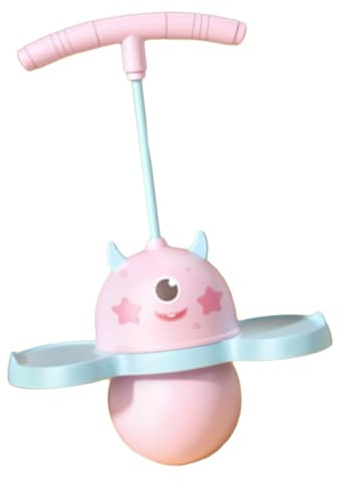 Pogo Ball mit Griff, Pogo Stick, Hochsprung Spielzeug, Balance Board, Pogo Hüpfball, Pogo Sprung, für Spielzeug, Geschenk, Sport, Spielplatz, Kind, Rosa