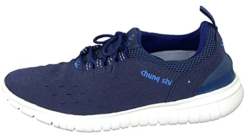 chung shi Unisex Duflex Trainer Schnürhalbschuhe, Navy, 39/40 EU (M)