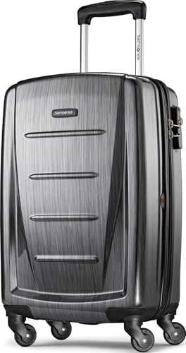 Samsonite Winfield 2 Hartschalengepäck für Erwachsene, Unisex, mit Spinnrollen, Dunkelgrau, Carry-On 20-Inch, Winfield 2 Hartschalengepäck mit Spinnrollen