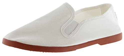 victoria Alpargatas Unisex Gong Fu Lona & Elásticos Laterales & Suela Caramelo 108019 para Adulto Blanco 44