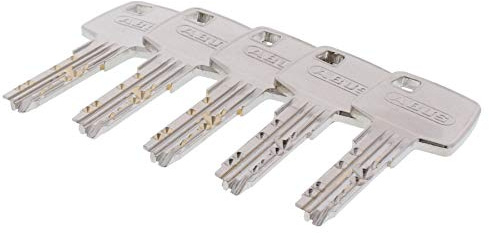 5x zusätzlicher Schlüssel zum gewählten ABUS EC660 Türzylinder