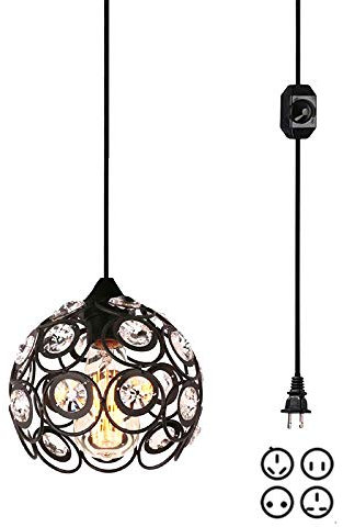 ZXLLAFT Kristallleuchter Beleuchtung, Industrielle Vintage Pendelleuchte, Wohnzimmer Veranda Korridor Küche Esszimmer Licht Dekorative Lampe