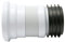 Fluidmaster ZB38306 Flexi Pan Conn - Short WC Connector, White