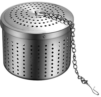 Cabilock 1stück Edelstahl Gewürzfilter Kugel Multifunktionales Teesieb Mit Haken Zum Kochen Von Tee Kräutern Und Gewürzen Leicht Zu Reinigen Und Sicher Für Hausgebrauch Passend Für