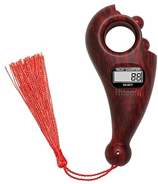 Hitopin 1 Stück Buddha Perlen Zähler, Digital Beads Counter, Buddha Beads Counter, Digital Finger Counter, Prayer Beads Counter, Digitaler Zähler, für Buddhistisches Gebet, Meditation, Entspannung