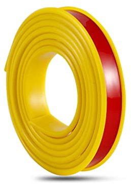 Kantenumleimer für Möbelbauplatten und Regalbrett,Kantenumleimer Selbstklebend, U-Förmig TPE Kantenumleimer, zum Abziehen und Aufkleben, TPE Self Adhesive Furniture Edging Tape (5m×16mm,Gelb)