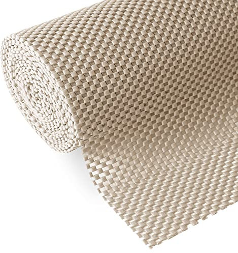 Shelf and Drawer Liner, Non-Adhesive, Non-Slip and Grippy, Durable, Clean Pad, Full Size, 45 cm x 600 cm, for Drawers, Shelves, Cupboards, Storage, Kitchen, Desks, Kitchen