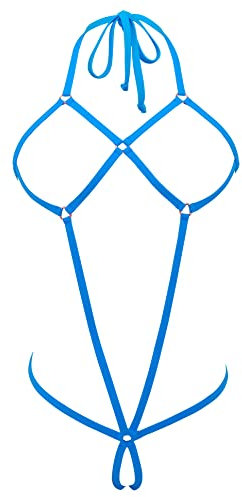 SHERRYLO Sling Bikini extrema mikrobikinis G string stringtrosa mini exotisk tanning bathing suit, Turkos, one size