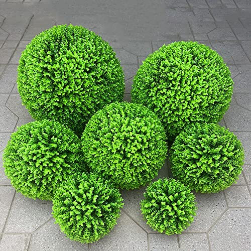 Künstliche Buchsbaumkugel - Runde Dekopflanze,Für Abgehängte Decken, Plazierungen, Gartenlandschaften,Deko Kugel,Lebendige Farben,Sehr Dichtes Blattwerk,Buchsbaum Kugel 1 Stück ( Size : 25cm(9.8in) )