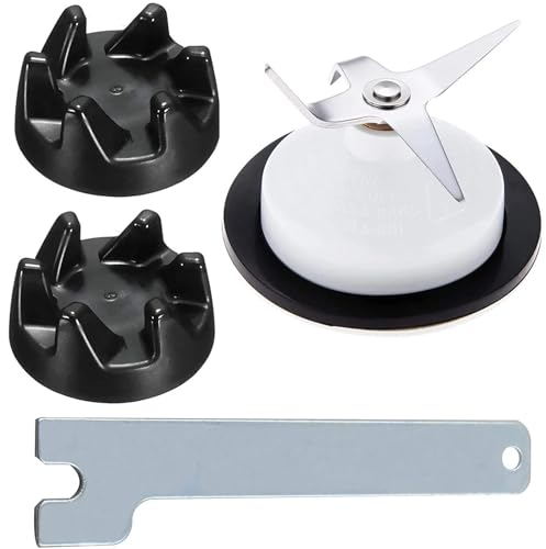 Blender Blade Replacement, Blender Replacement Parts, for KitchenAid, 4 Leaf Blender Blade and Blender Coupler with Spanner