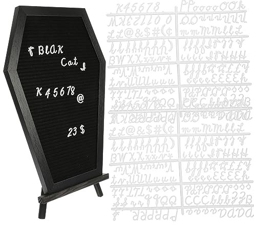 SEWACC Message Board Sarg Form Stehend Zeichen Halloween Dekorative Memo Board