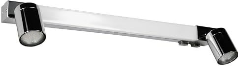 Trio Leuchten LED Badezimmer Wandleuchte Enrico 281470306, Metall Chrom, 6.5 Watt LED, exkl. 2x GU10, Lichtfarbe einstellbar