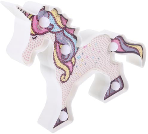 BATHVEVE Lampada Led Unicorno Per Ragazzo Ragazza Luce Notturna Decorativa Lampada Da Tavolo Multifunzionale Figurina Unicorno Materiale Sicuro e Affidabile Atmosfera Calda Per Camerette Di