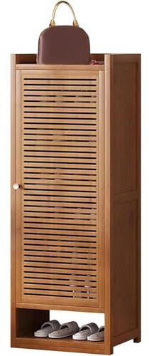 Misorat Armarios de Zapatos de Madera, Puertas con Paneles, estantes Ajustables, armarios de Zapatos Independientes Modernos, para áreas de Entrada, pasillos,7 Tiers