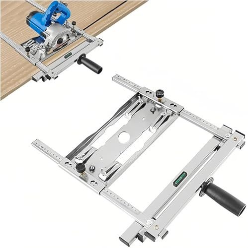 Supporto per Sega Circolare Elettrica - Guida di Taglio per Posizionamento Rapido, Scheda di Supporto per Tavolo della Macchina, Accessori per Lavorazione del Legno