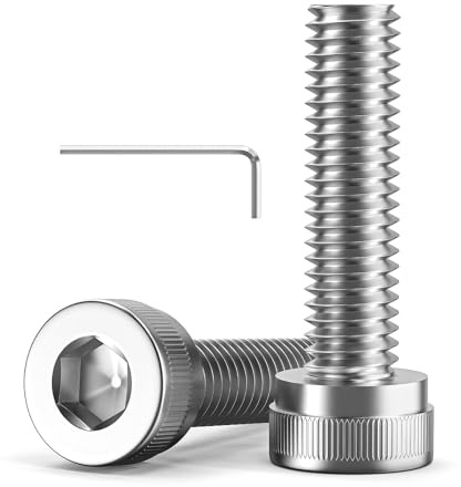 120 Stück M3 x 14 mm Schrauben, Zylinderkopfschrauben mit Innensechskant | Zylinderschrauben, Edelstahl A2 V2A, M3 schrauben Vollgewinde, Edelstahlschrauben mit Innensechskantschlüssel