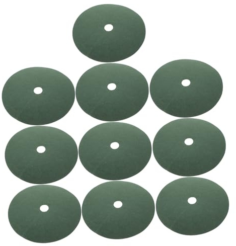 AKOOSY 10 Piezas Protección Plantas Jardín Tela No Tejida Anillo Mulch Transpirable Verde Exterior Interior