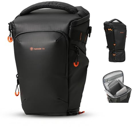 TARION Funda para cámara réflex Digital, pequeña con Capacidad Ampliable, Resistente al Agua, para cámara réflex Digital, SLR