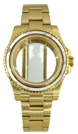 1 st 40 mm sterilt klockfodral Rem Safirglas for NH35 NH36 NH34 Miyota8215 Eta2824 PT5000 Movt 28,5 Urtavla(Brushed strap 2,For 8215)