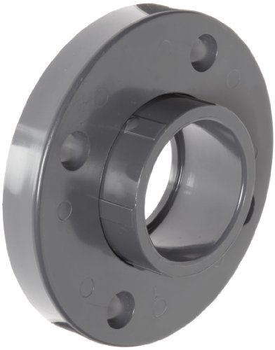 Spears 854-015 PVC Pipe Fitting, Van Stone Flange, Class 150, Schedule 80, Gray, 1-1/2 Socket