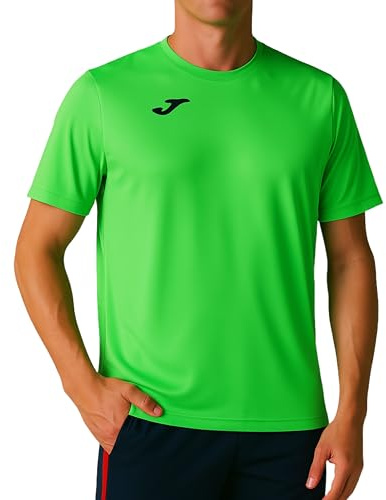 Joma Combi T-Shirt Manches Courtes Homme, Fluor Vert, XS