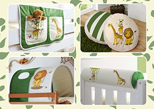 TiCAA Kinder Hochbett Zubehör Set 4-teilig