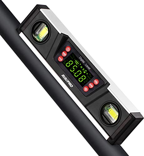 Rapporteur d’angle numérique de 360 °avec règle Risepro® 2 en 1 de 2 x 300 mm, 82305-300