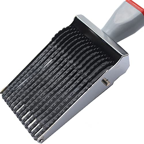 zeng 13 Band Gummi Nummerierungsstempel, Geschäftsstempel, personalisieren veränderbar (0-9)10 Ziffern Zahlen & (A-Z)26 Alphabet, Ziffernstempel Abdruckgröße 62 x3.5 mm, mehrfarbig