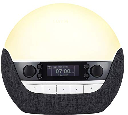 Lumie Bodyclock Luxe 750DAB - Lichtwecker, DAB-Radio, Bluetooth Lautsprecher & Wenig Blaulicht für Schlafenszeit