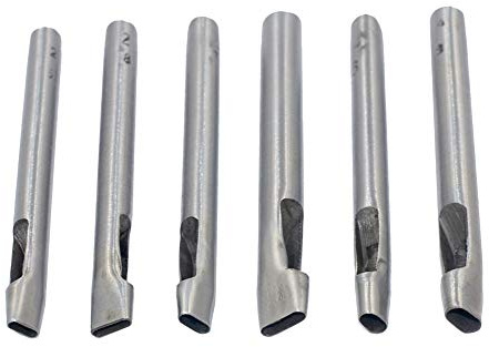 DGOL 6 Sizes Leather Oval Hole Punch Belt Hollow Punching Cutting Cutter Tool Kit