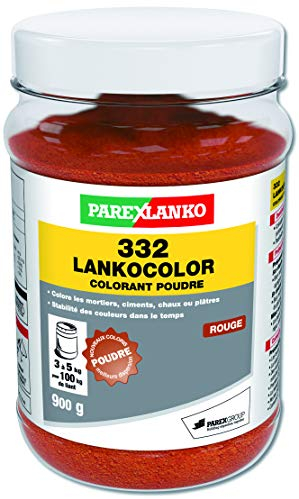 Parexlanko, 332 LankoColor, colorante in polvere per malte, cementi, calce o gesso, rosso, 900 g