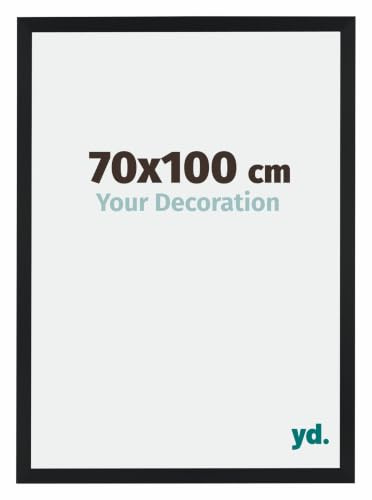 yd. Bilderrahmen 70x100 cm Schwarz Matt - Holz Rahmen Catania | Your Decoration, Acrylglas aus Kunststoff, Wandmontage, Geeignet für Fotos, Poster und Puzzles, Made in Holland