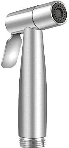 CENPEK Cabezal de rociador de bidé de mano de acero inoxidable para baño, ducha, baño, limpieza de pañales
