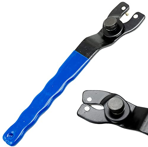 llave universal ajustable 10-52mm para amoladora angular de madera con agujero hexagonal, llave inglesa ajustable de contratuercas con mango plástico