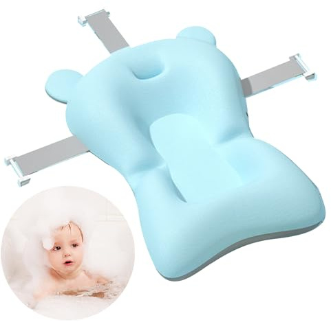 Baby Bad Stützkissen, Baby Bad Aufhängungs Pad Verhindert Rutschen, Weich, Schnell Trocknend, Verstellbar, Leicht, Baby Bad Kissen Pad für Neugeborene(Stirland)